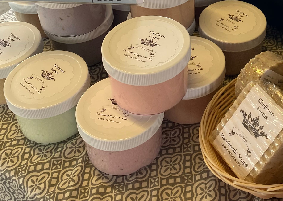 Foaming Sugar Scrubs Kinghorn Farms